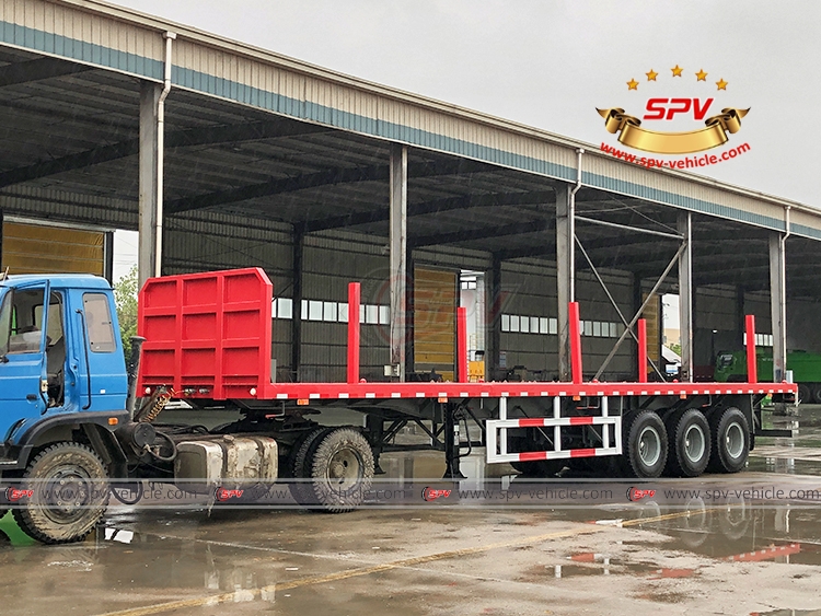 3 Alxes Semitrailer with Stakes - LF1 3 Alxes Semitrailer with Stakes - LF1
